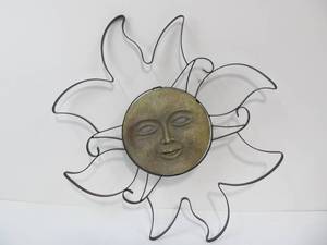 lot 233 image: Metal Smiling Sun Wall Sculpture