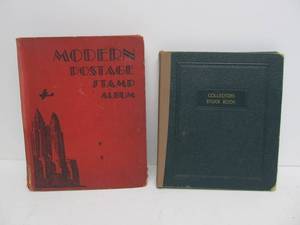 lot 155 image: 2 Books of Vintage Stamps