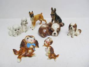 lot 177 image: Nice Lot of 1950s-60s Dog Figurines
