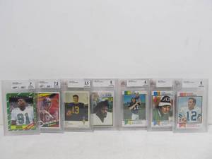 lot 266 image: Lot of Assorted Graded Football Cards