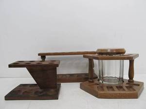 lot 293 image: Vintage Smoking Pipe Racks 