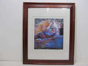 lot 307 image: Limited Edition Mother and Child Abstract Art Print Signed Zukita Yu