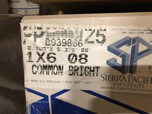 1x6 Non Endmatch Dual Pattern Tongue and Groove