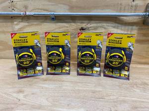 lot 13 image: STANLEY Lot of 4-  FATMAX 25 ft. Tape Measures