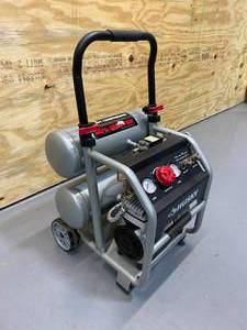lot 26 image: HUSKY 4.5 Gal. Portable Electric-Powered Silent Air Compressor