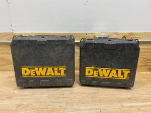 lot 37 image: DEWALT Lot of 2 Cordless Drills with Cases.  Models- DC725 and DCD951