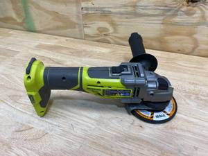 lot 72 image: RYOBI 18-Volt ONE Cordless Brushless 4-12 in. Cut-Off ToolAngle Grinder (Tool Only)