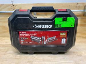 lot 80 image: HUSKY Mechanics Tool Set (75-Piece)