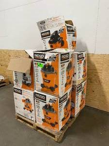 lot 88 image: RIDGID Salvage Lot of Various Shop Vacs