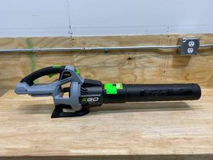 lot 6 image: EGO Power 110 mph 530 CFM 56 volt Battery Handheld Leaf Blower.  Tool Only