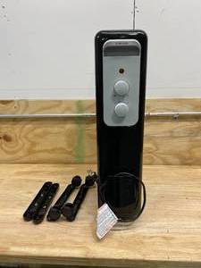 lot 108 image: 1,500-Watt Oil-Filled Radiant Electric Space Heater with Thermostat