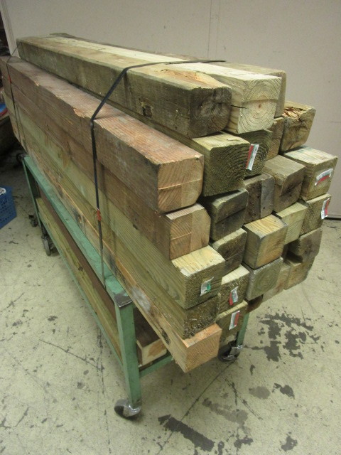 ASSRTD. 4x4 LUMBER, WITH UTILITY CART