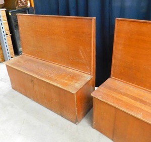 WOODEN BENCH SEATS