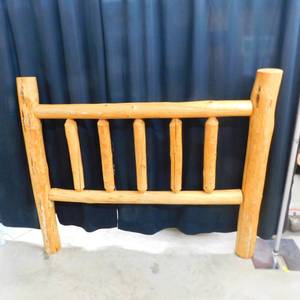 LOG HEADBOARD