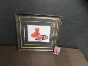 DALE EARNHARDT FRAMED PHOTO