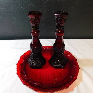 AVON CAPE COD-CANDLE HOLDERS