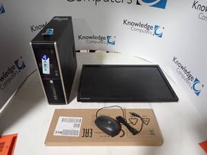 lot 12 image: Home Computer Set-up, Includes PC, LCD with stand, Keyboard, Mouse (power cables and LCD stand not pictured but included)
