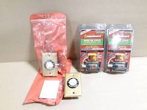 lot 38 image: (2) AquaGuard Micro Pan Sensors  (2) Vintage Wall Mount Speaker Selectors