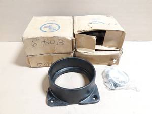 lot 74 image: (4) SP Cast Iron 6 Septic Tank Hubs