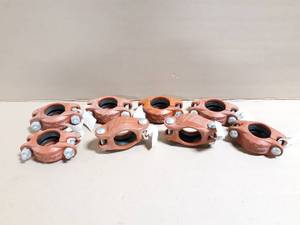lot 76 image: (8) NEW Victaulic 2 Zero-Flex Pipe Clamps