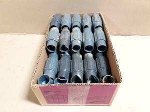 lot 141 image: (45) Thomas & Betts 34 PVC Coated Conduit Couplers