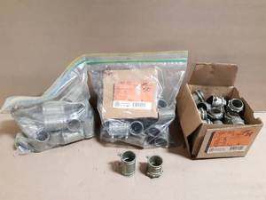 lot 185 image: (74) EMT Set Screw Type 1 Conduit Couplers