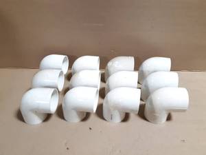 lot 242 image: (12) Spears 2 Schedule 40 PVC 90° Elbows