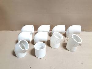 lot 243 image: (10) Spears 2 Schedule 40 PVC 90° & 45° Elbows