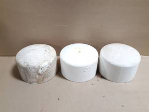 lot 249 image: (3) Spears 6 Schedule 40 PVC Pipe Caps
