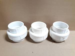 lot 265 image: (3) Spears 4 Schedule 80 PVC Unions