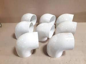 lot 267 image: (8) Spears 4 Schedule 40 PVC 90° Elbows