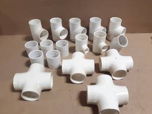 lot 276 image: (17) Spears 2 Schedule 40 PVC Cross, Tees, Couplers and Elbows