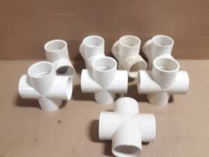 lot 279 image: (8) NIBCO 2 Schedule 40 PVC Crosses