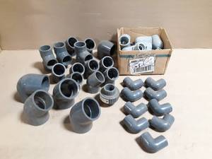 lot 285 image: Large Lot of 34 to 2 Schedule 80 PVC Fittings