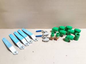 lot 292 image: Stainless Steel Valves, NIBCO Pipe Fittings and Valve Handles