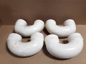 lot 294 image: (4) Charlotte 4 Schedule 40 DWV PVC Return Bend Fittings