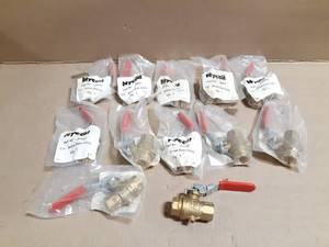 lot 301 image: (12) Nycoil 12 Brass Ball Valves