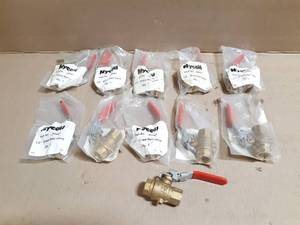 lot 302 image: (11) Nycoil 12 Brass Ball Valves