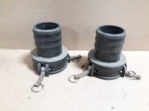 lot 326 image: (2) Norwesco Type C 4 Camlock Sprayer Pump Fitting