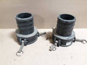 lot 327 image: (2) Norwesco Type C 4 Camlock Sprayer Pump Fitting