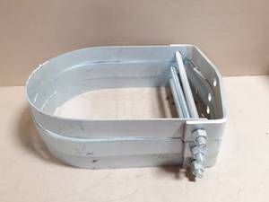 lot 339 image: (3) 16 Steel Clevis Pipe Hanger Brackets