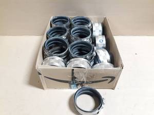 lot 359 image: (25) IDEAL NSF Stainless Steel 4 NO-HUB Pipe Clamps