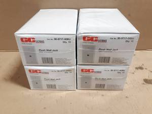 lot 363 image: (4) Cases of 10 White 4-Conductor Wall Plates