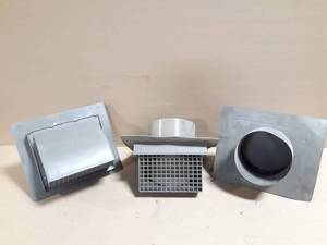 lot 385 image: (3) Primex 6 Wall Extend Plastic Vent w Damper