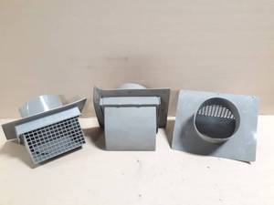lot 386 image: (3) Primex 6 Wall Extend Plastic Vent w Damper
