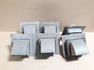 lot 391 image: (6) Primex 4 Wall Extend Plastic Vent w Damper