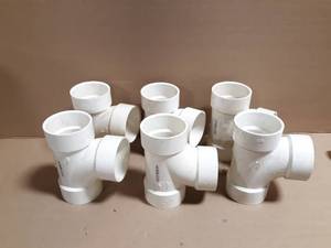 lot 236 image: (6) Spears 3 Schedule 40 DWV PVC Sanitary Tees