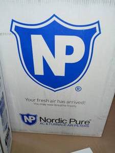 20 x 25 x 1 Allergen Pleated MERV 12 - FPR 9 Air Filters (6-Pack) by Nordic Pure - never used
