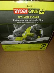 18-Volt ONE Cordless 3-14 in. Planer (Tool Only) by RYOBI - open box not used