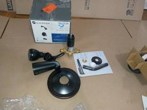 Builders Single-Handle 1-Spray Tub and Shower Faucet in Bronze (Valve Included) by Glacier Bay - open box not used